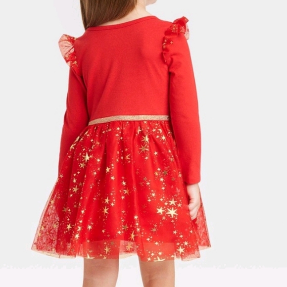 Red / gold dress 12 months - Picture 2 of 2